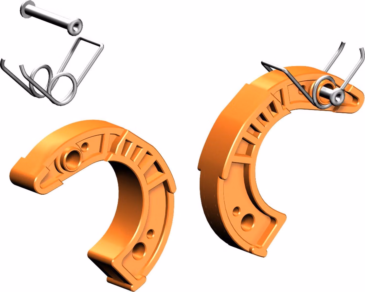 Dito Layher 48 mm coppia, arancione KPL