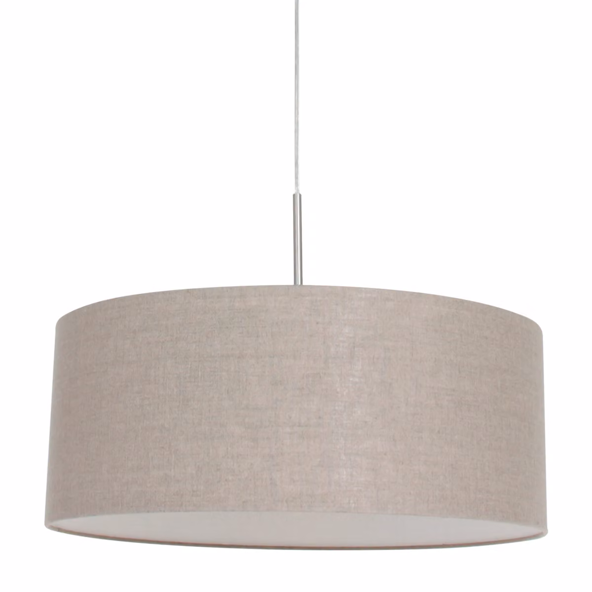 Lampada a sospensione - grigio - Sparkled Light - metallo tessile - Ø 50cm - E27 - 9890ST - Steinhauer