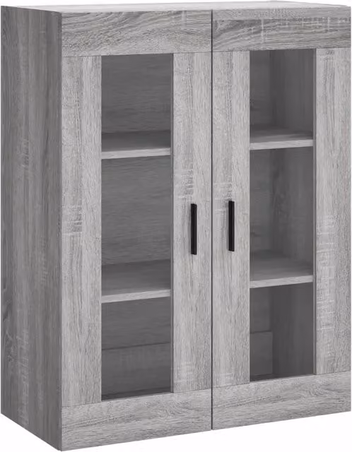 Armadio da parete elegante design versatile portaoggetti 69,5 x 34 x 90 cm in legno ingegnerizzato grigio Sonoma 02_0048639