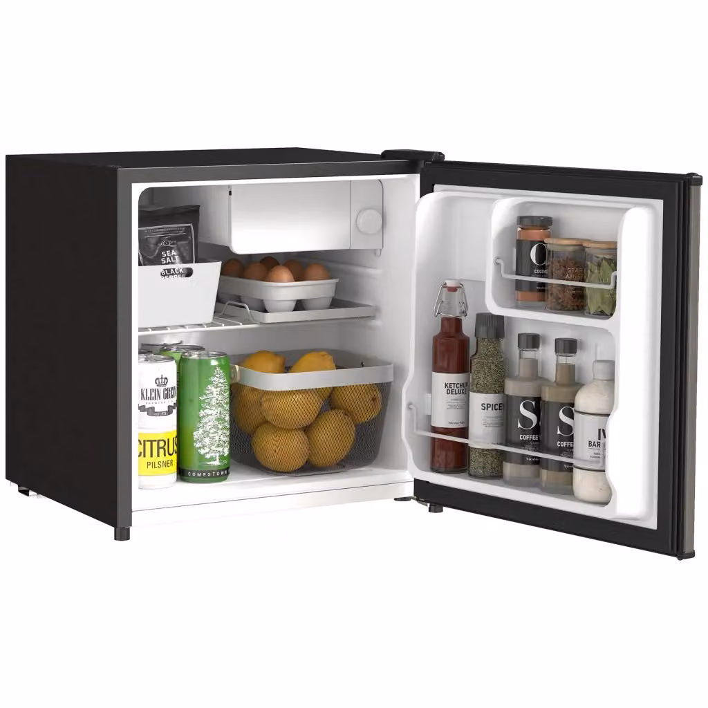 Frigorifero Combinato XYLO da 46L con Porte Reversibili, Argento, L/P/H: 48 x 44 x 49 cm – 2