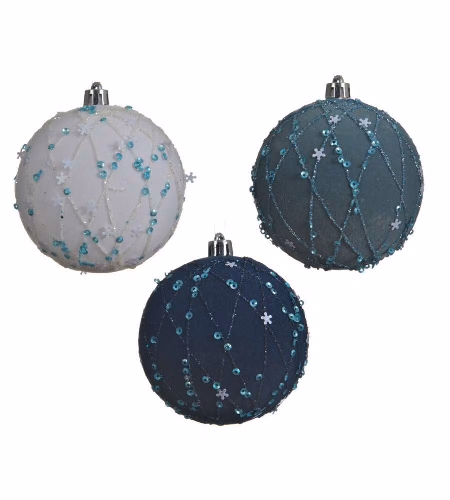 Sfera decorazione paillettes colore assortiti