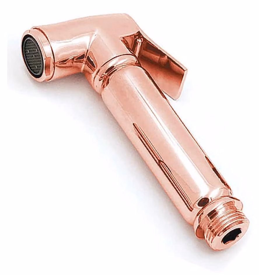 Doccia in ottone rosa oro – a risparmio idrico, confezione singola