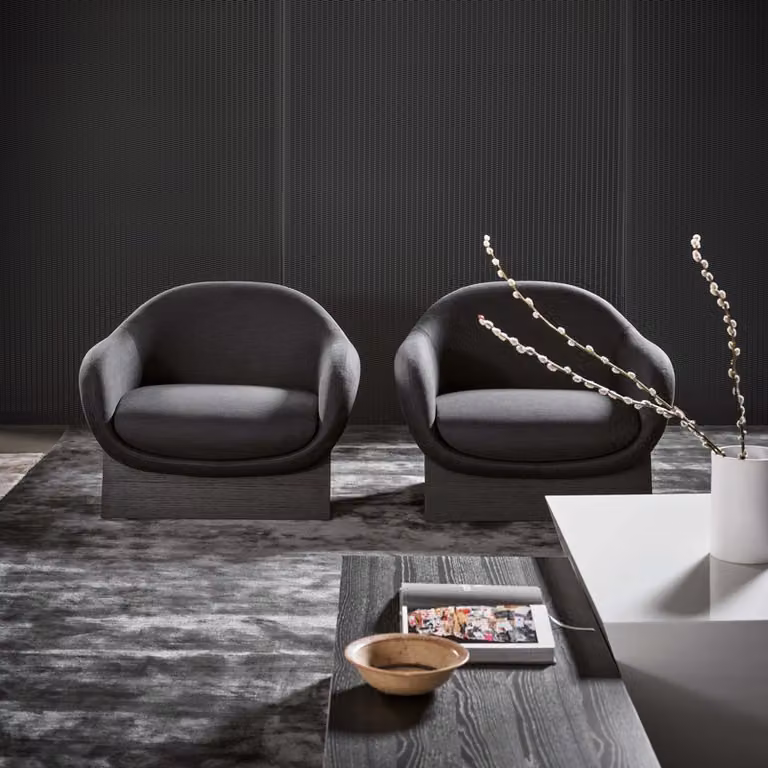 Poltrona Boolean Armchair Bonaldo Base in Legno