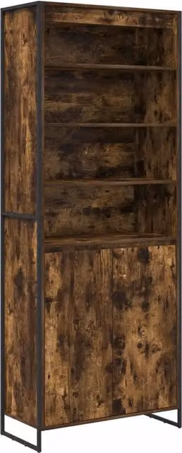 Credenza | Armadi alti Quercia Fumosa 79 x 36 x 200 cm Legno multistrato