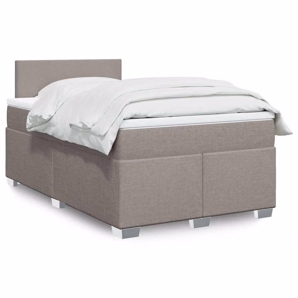 vidaXL Giroletto a Molle con Materasso Ibrido in Tessuto, L/P: 120 x 200 cm