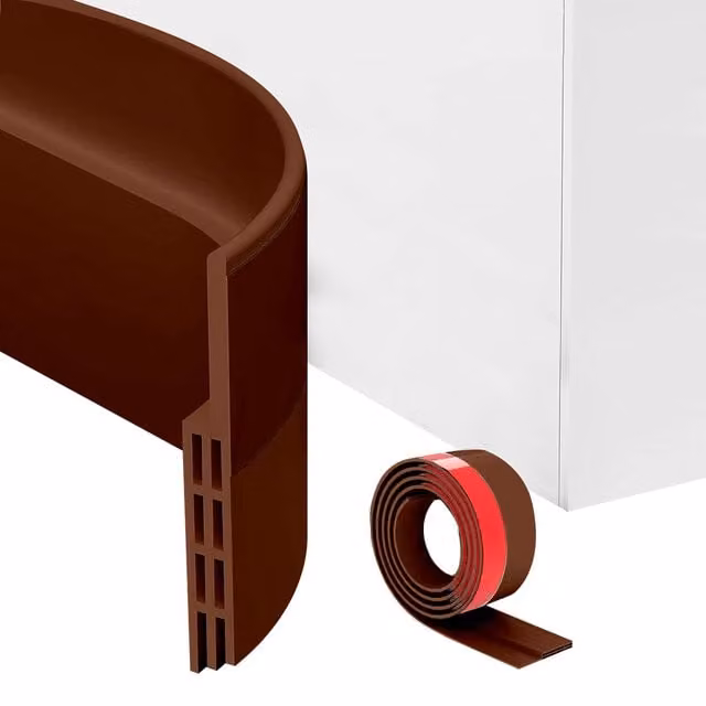 Paraspifferi per porta adesivo KOMBO in PVC isolante termico e acustico, Lunghezza: 1 m