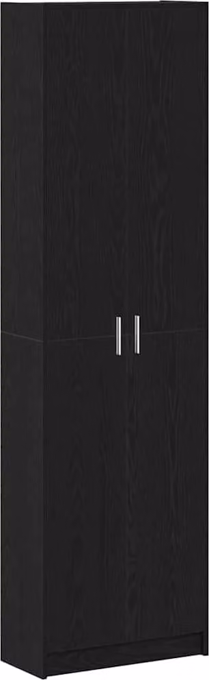 Guardaroba Rovere Nero 55 x 25 x 189 cm Legno multistrato
