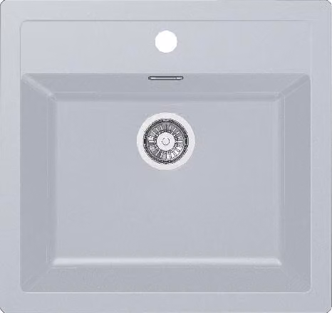 Franke Sirius - Lavello in tectonite SID 610, 560x530 mm, bianco 114.0284.165