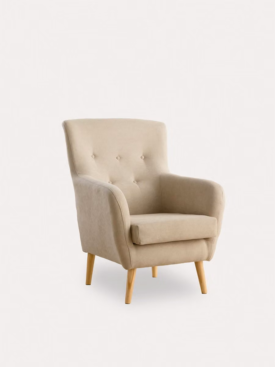 Poltrona imbottita Orsay beige Kenay Home – 2