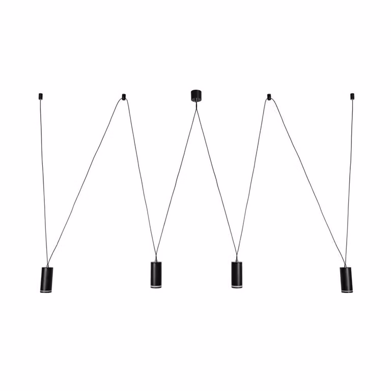 Rabalux 73038 Famiglie luminose moderne in alluminio nero