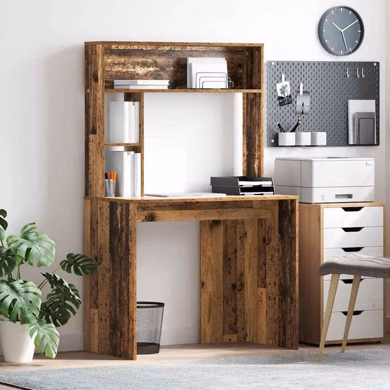 Maison Exclusive - Scrivania in legno massello, 91 x 50 x 149 cm, realizzata in legno composito