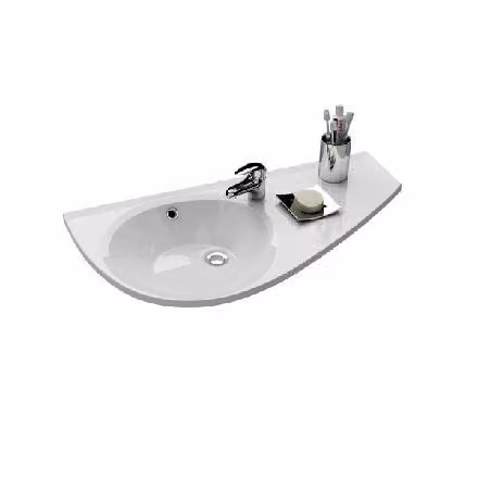 Lavabo classico RAVAK Avocado marmo bianco 850 x 124 x 450 mm XJ1P1100000