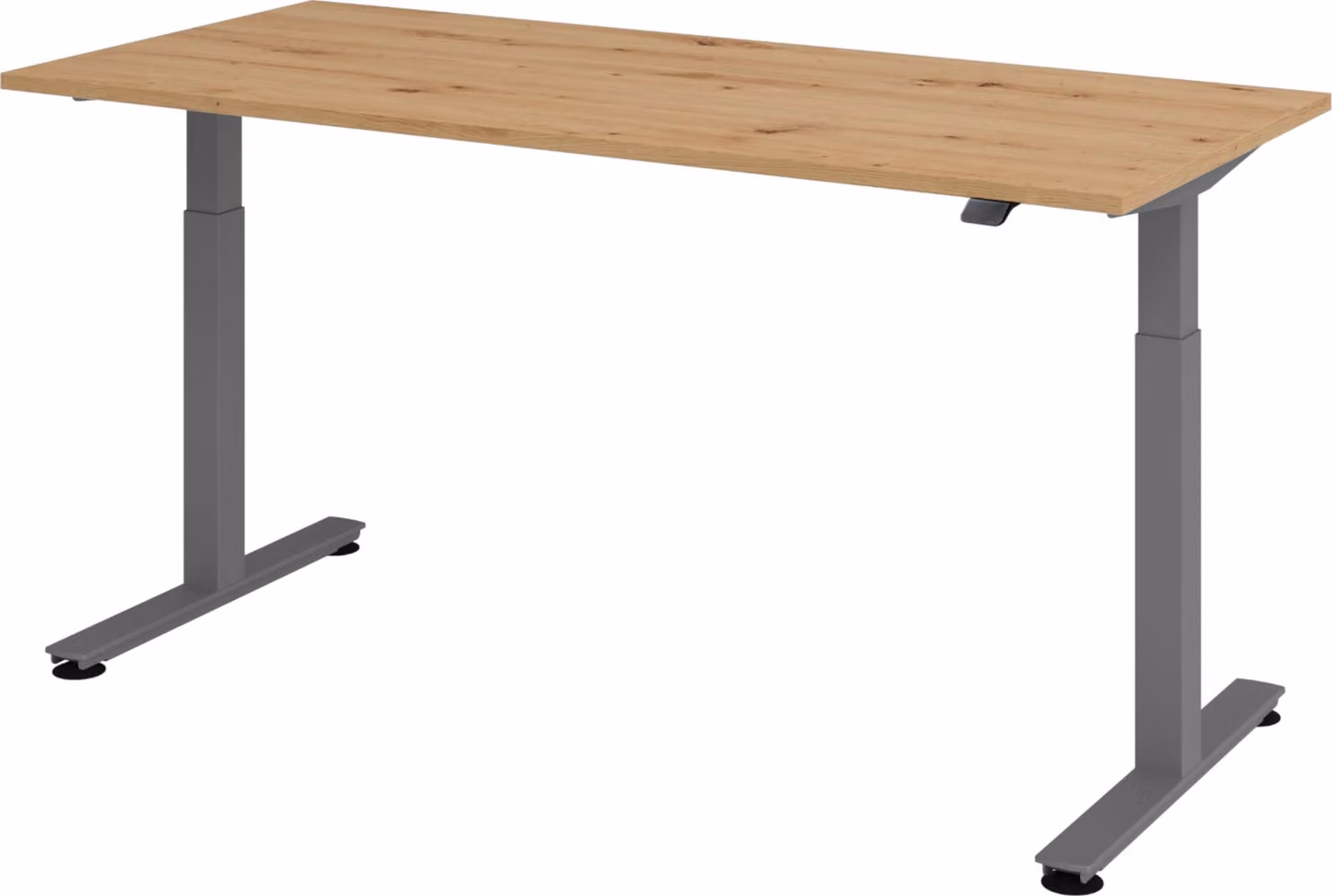 Scrivania elettrica bümö XMST - Decorazione: rovere nodoso, struttura: grafite, dimensioni: 180 x 80 cm