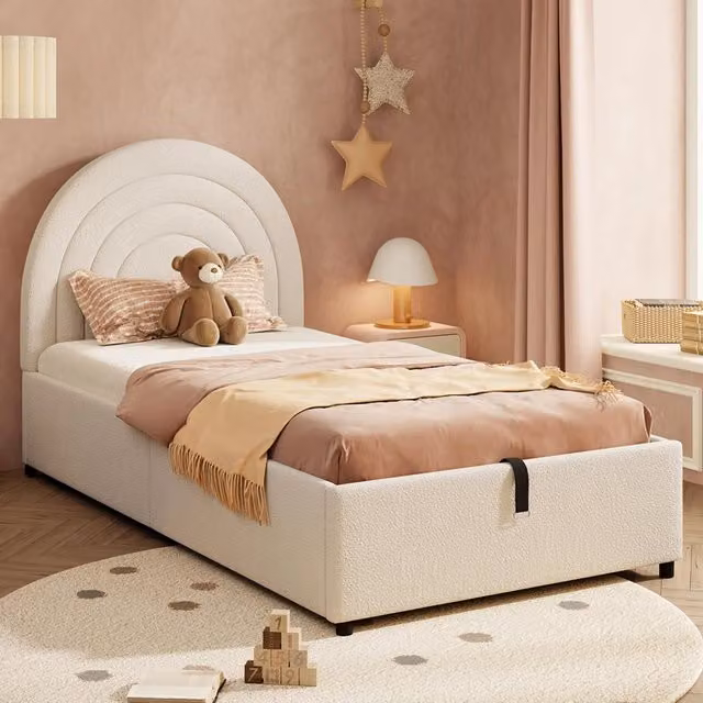 Letto bambino 90x200cm?- Xylo - boucl?? beige