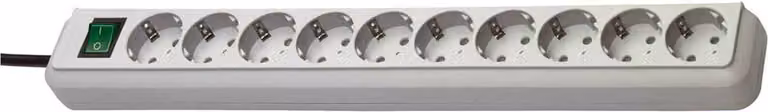brennenstuhl "Eco-Line", 10 vie, grigio chiaro