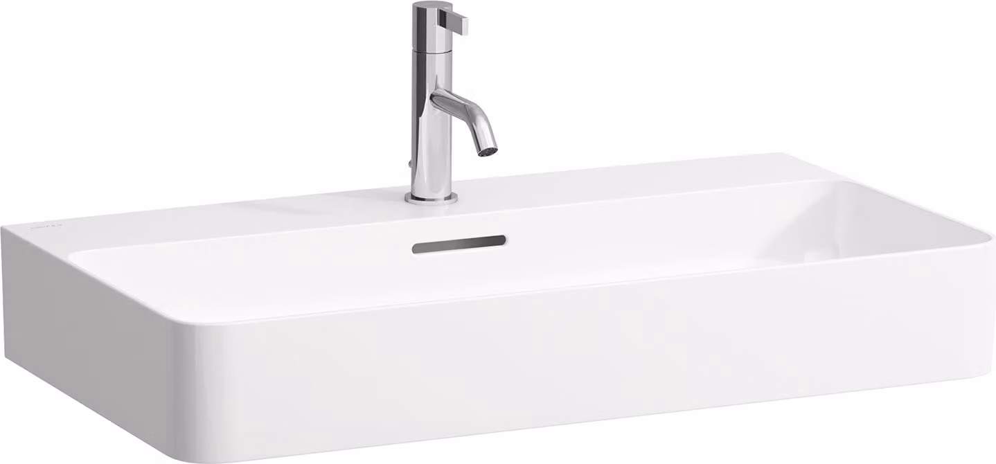 LAUFEN VAL lavabo, encastré, 3 trous de robinetterie, avec trop-plein, 750x420mm, H8102850001081, H8102850001081