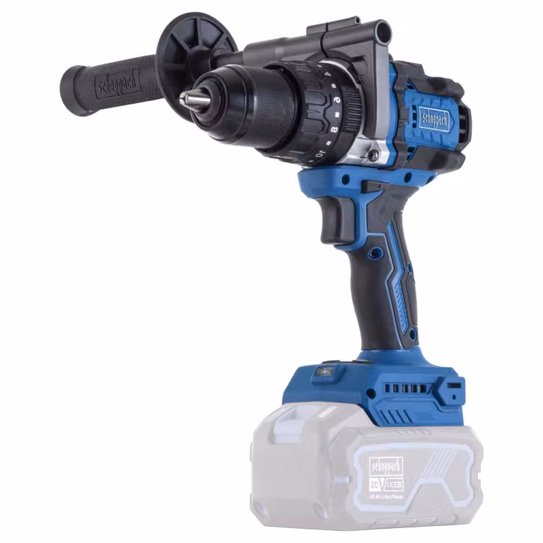 Avvitatore a percussione a batteria Scheppach BC-CD150-X - 20 V IXES | Coppia 150 Nm | Portapunta 2-13 mm | Trasmissione a 2 velocità 0–1900 giri/min | 30.400 colpi/min