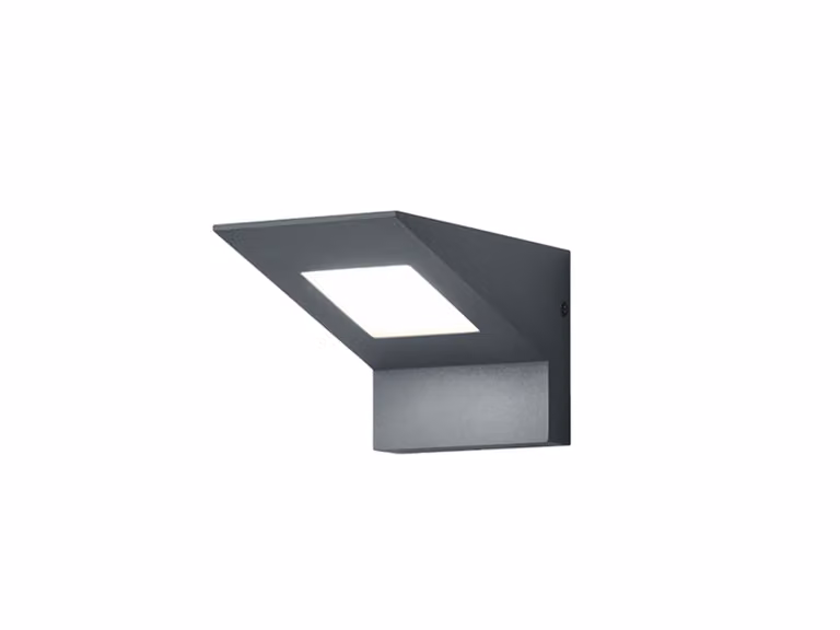 Applique da esterno a LED NELSON antracite 8W, bianco caldo 850 lm, alluminio, dimensioni: 10,2 x 9,9 x 9,9 cm, IP54, Trio