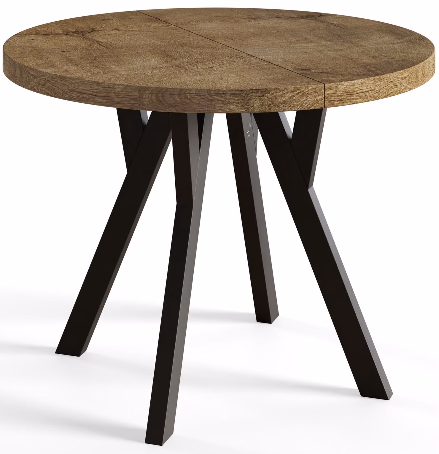 Alpi Moebel, Tavolo da Pranzo, Tavolo per Mangiare Allungabile, Diametro da 110 cm, Lefkas, Collezione Ovo