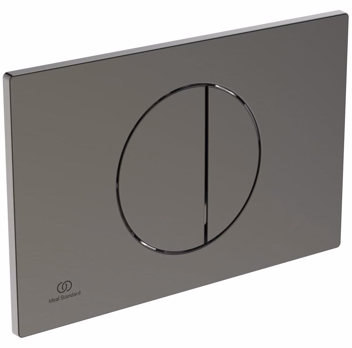 Pannello di controllo per cassoni di scarico Prosys, con pulsante a due dosaggi, in ABS, di colore grigio e con sistema magnetico
