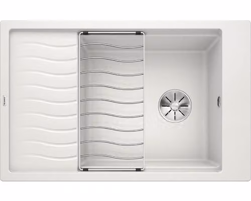 Lavello in granito Blanco Elon XL 6, colore bianco