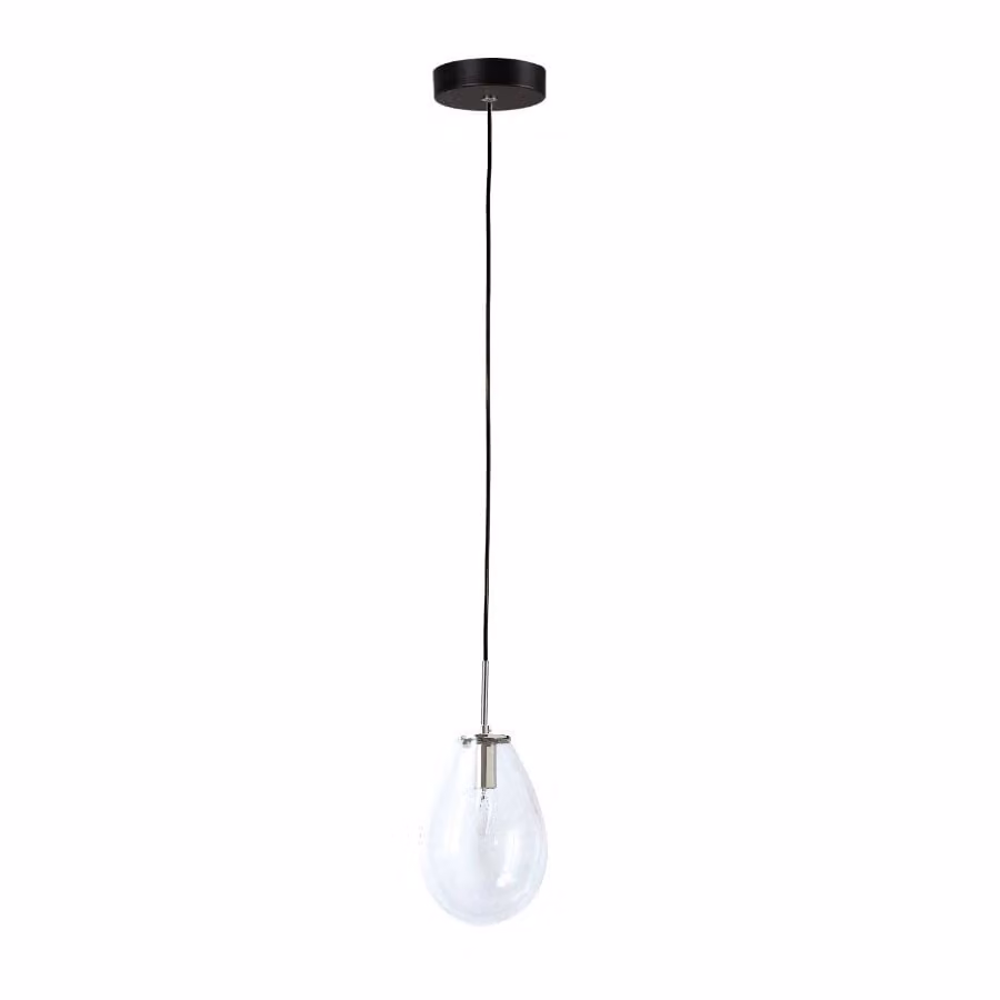Lampada a sospensione Fondi nera 1xE14x40W in vetro, dimensioni: 120x15x15 cm, IP20, Light Prestige