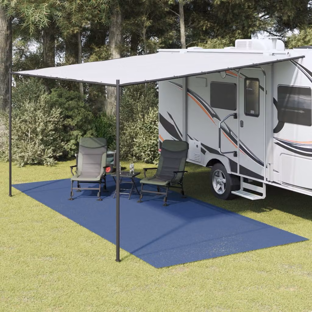 Tappeto da tenda blu vidaXL resistente ai raggi UV e antiscivolo, L: 6 m, P: 2,5 m