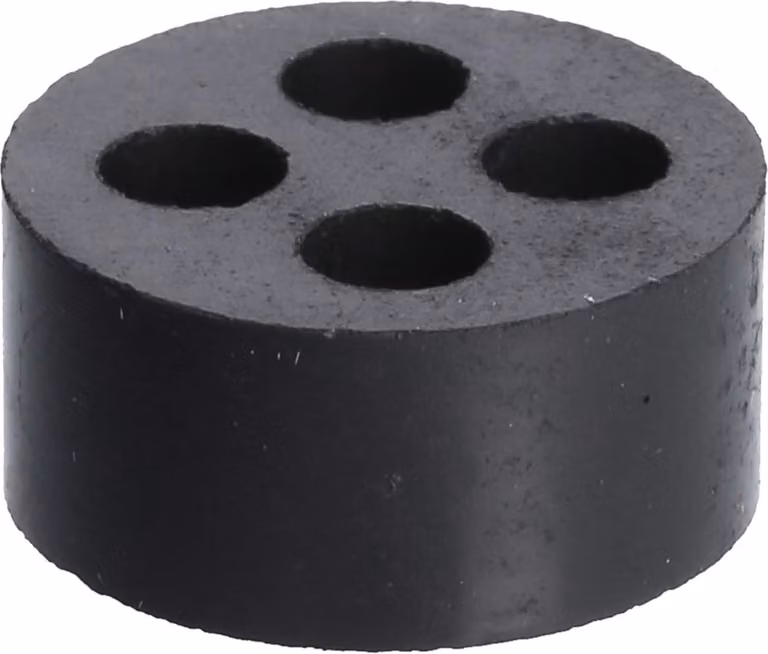 LAPP Inserti a densità multipla per raccordi M25, modello DIX-M25450, in gomma nitrilica butilica (NBR), colore nero - 1 pezzo