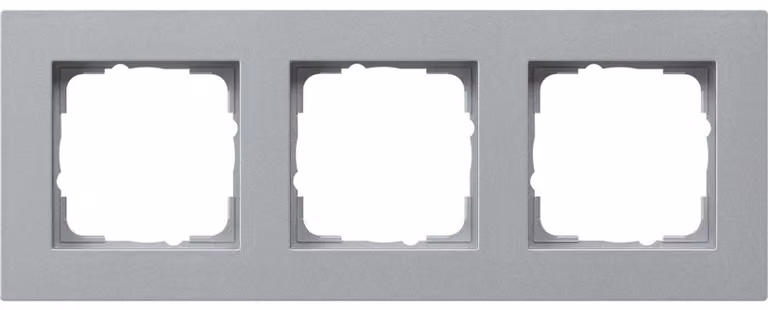 GIRA 0213255 Telaio di copertura 3f piatto Gira E2 F alluminio (213255)