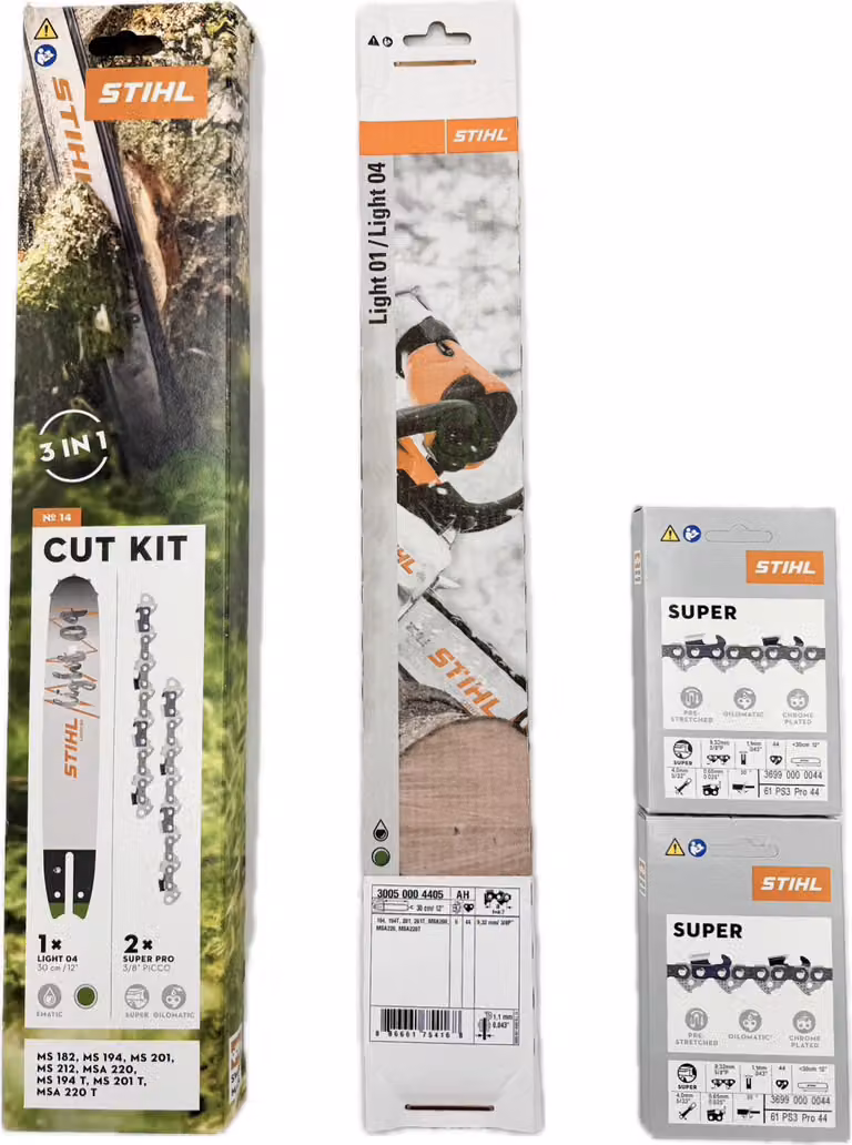 Kit Di Taglio Stihl 14 Msa220,Ms194,Ms182,Ms212,Ms201T, 30050004405 + 36990000044