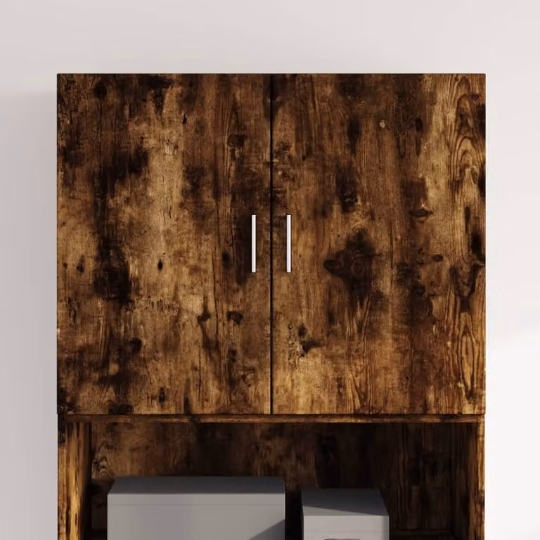 Mobile a parete vidaXL in legno Rovere Fumo, L 80 cm x P 42,5 cm x H 64 cm