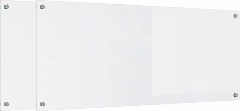 Schienale da cucina 2 pcs Trasparente 120 x 50 cm