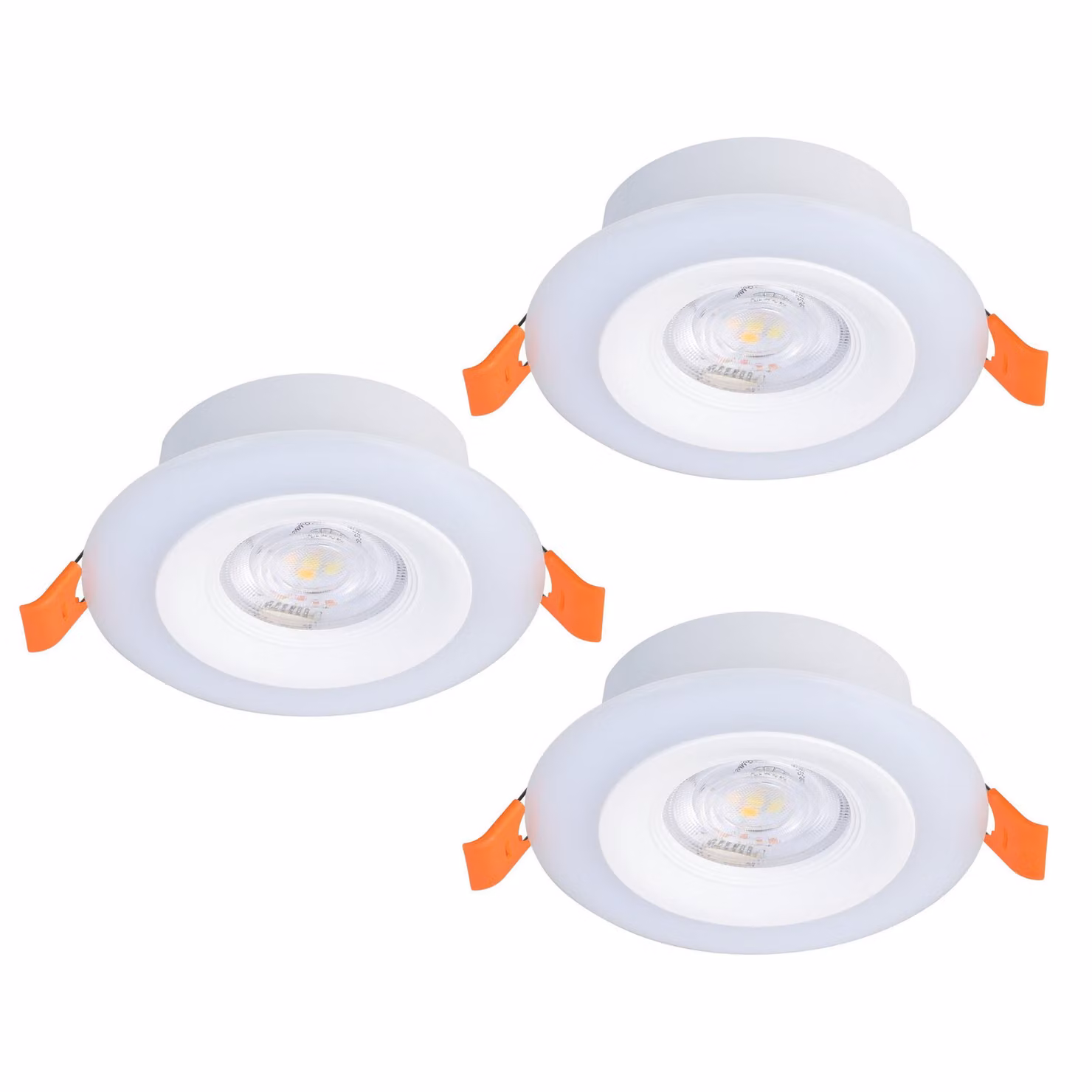 Luce da incasso a LED Eglo CALONGE 3,8 W 520 lm 2765 K Ø 98 mm bianco IP 44, 3 pezzi