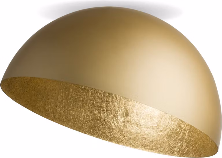Lampada da soffitto decorativa a cupola rotonda dorata da 50 cm per soggiorno sopra il tavolo Sfera 1xE27 15W Sigma Lighting