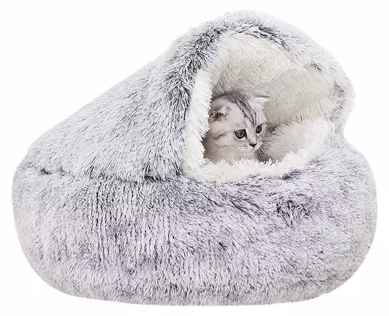 Omgoods - Cuccia a forma di ciambella per gatti e cani, ideale per cuccioli