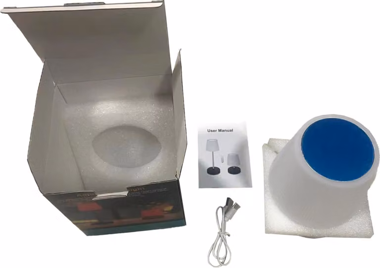 Lampada da tavolo a LED, retrattile, con comando touch, lampada da scrivania regolabile in altezza con paralume bianco plissettato per il comodino della camera da letto