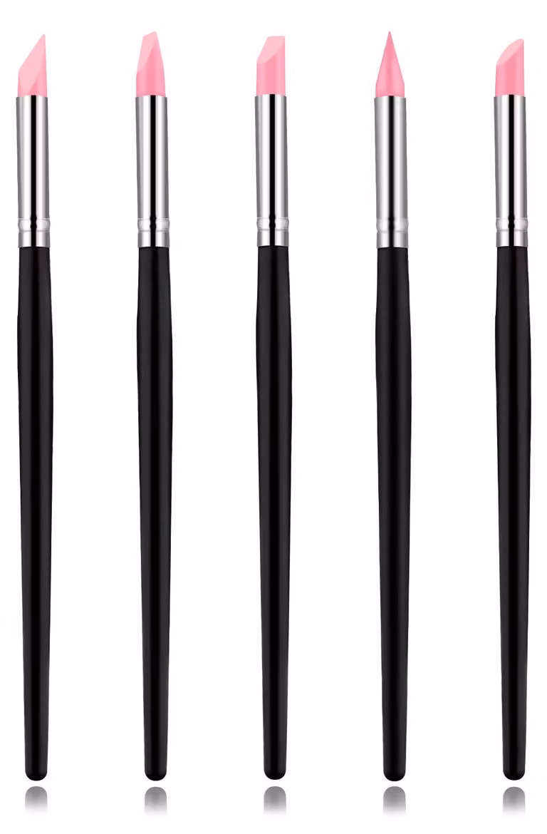Set di 5 strumenti di modellazione in silicone, lunghezza 20 cm, per argilla che si asciuga all'aria