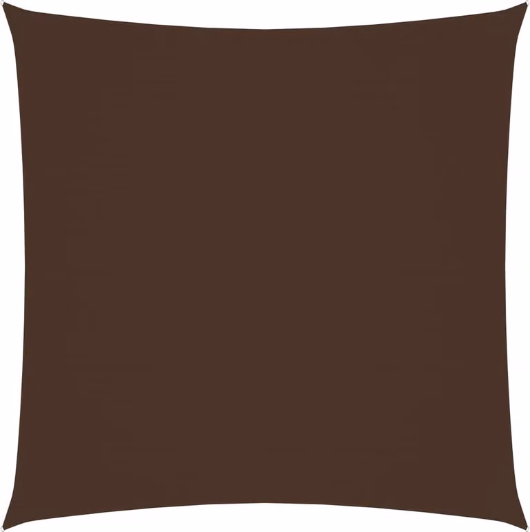 The Living Store Tenda da sole in tessuto Oxford Square 3,6x3,6 m Brown