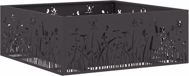 Focolare in acciaio nero DESIGN IN CFW1399006 L: 80 cm, P: 80 cm, H: 30 cm