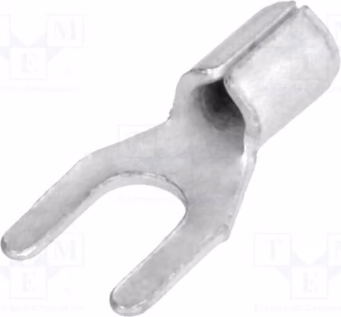10 connettori a crimpare: terminale a forcella M3,5, sezione del cavo 1,5÷2,5mm², connessione a crimpare, unipolare, modello BM 01214, isolato