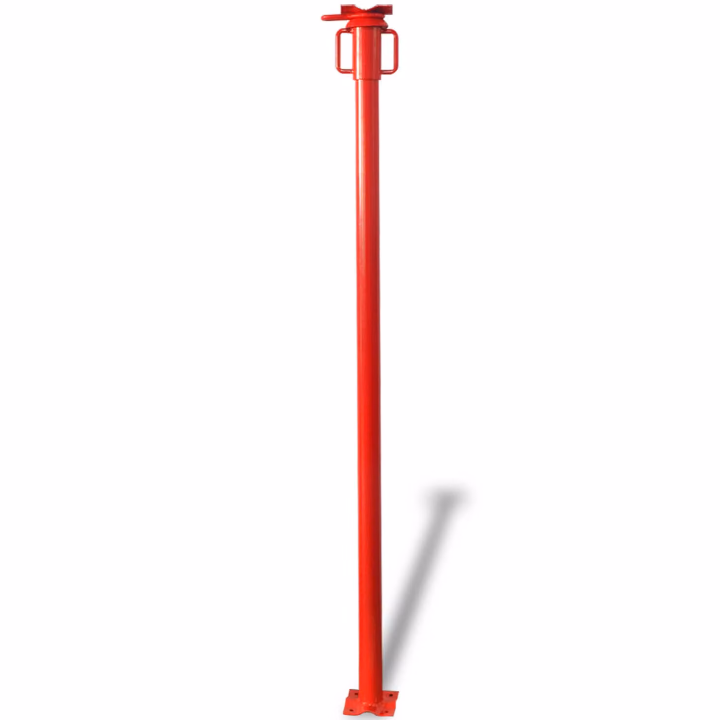 Pomello Acrow rosso vidaXL in acciaio L 280 x P 12 x H 12 cm