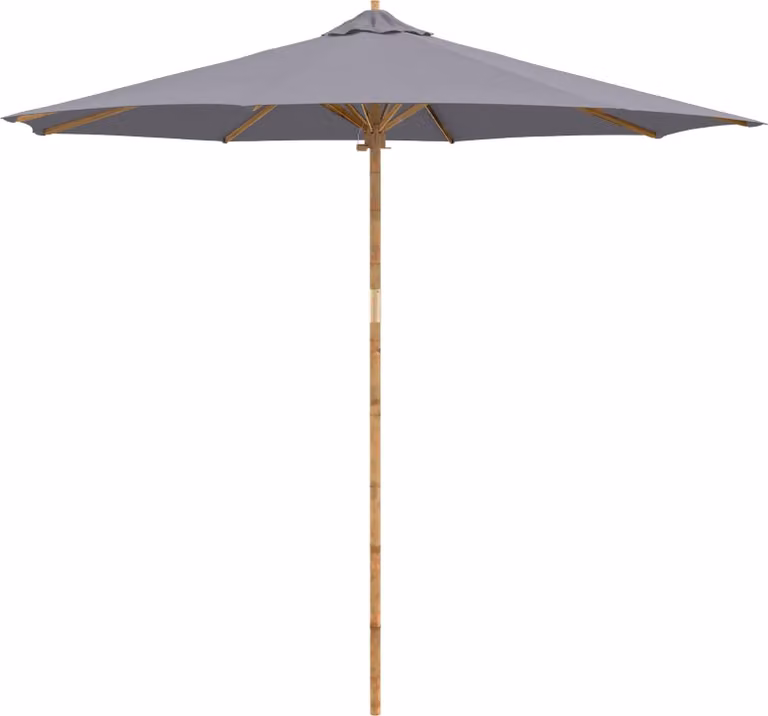 Ombrello da giardino Grigio scuro Ø 270 x 260 cm Bambù