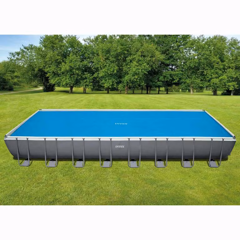 Copertura Solare Termica Intex per Piscina Rettangolare Blu 975 x 488 cm