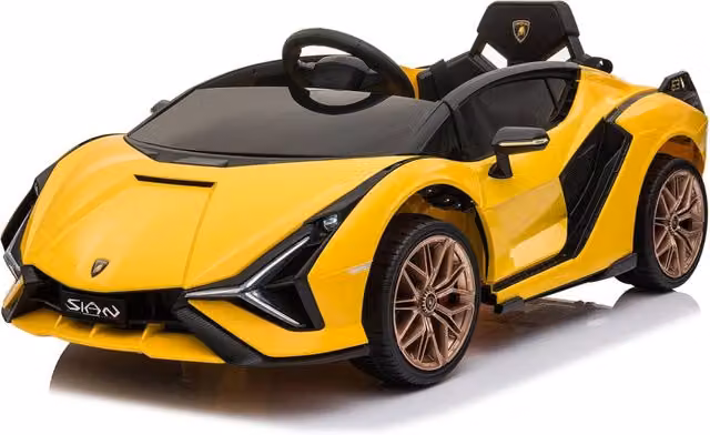 Macchina Elettrica per Bambini Licenza Ufficiale Lamborghini Sian 10,8V 5,4Ah Giallo