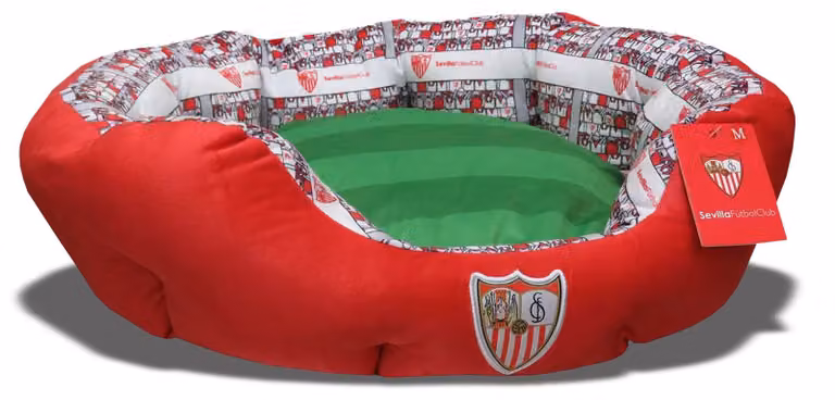 CYPBRANDS, cuccia per cani, modello Sevilla FC, taglia L