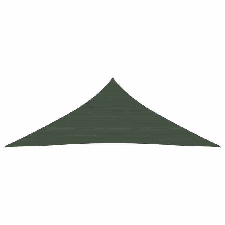 The Living Store Tenda da sole 160 g/m² Verde scuro 4,5x4,5x4,5 m HDPE