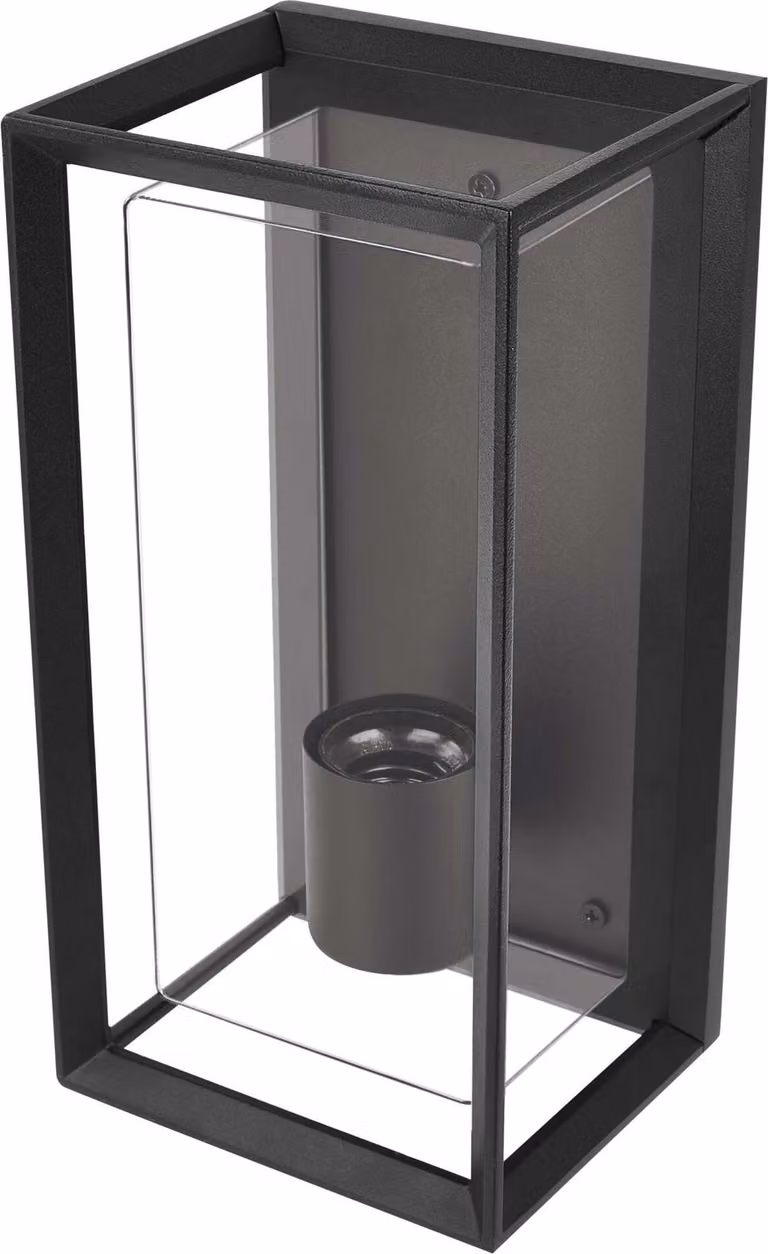 Lampada da parete a LED per esterni Emos ZGH010P IP44 E27 15 W nero