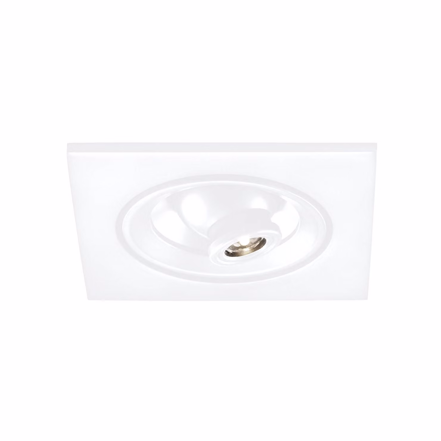 Egger Licht EGG Faretto LED da incasso Riga Zooom, angolare, bianco, 3000K dimmerabile, Bianco / Opale, Corridoio, Alluminio, Moderno, Downlight