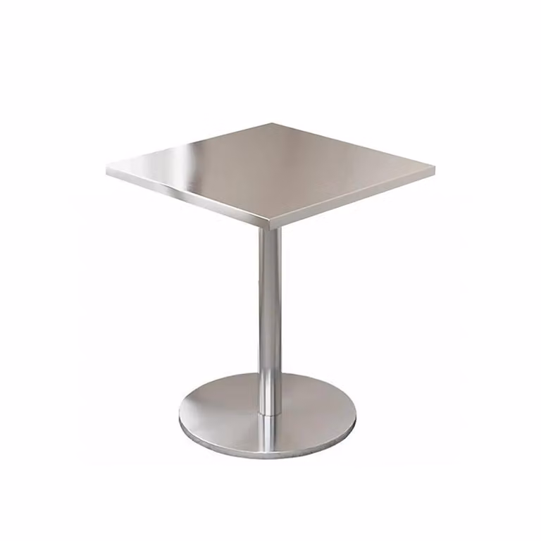 Mobili da ristorazione bar caffè tavolo da catering in acciaio inox piccolo tavolo rotondo tavolo da pranzo bistrot 40x40x75cm【BXG-HF40】