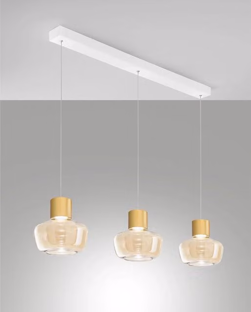 Kino Sospensione Cognac 3Luci Lin.
